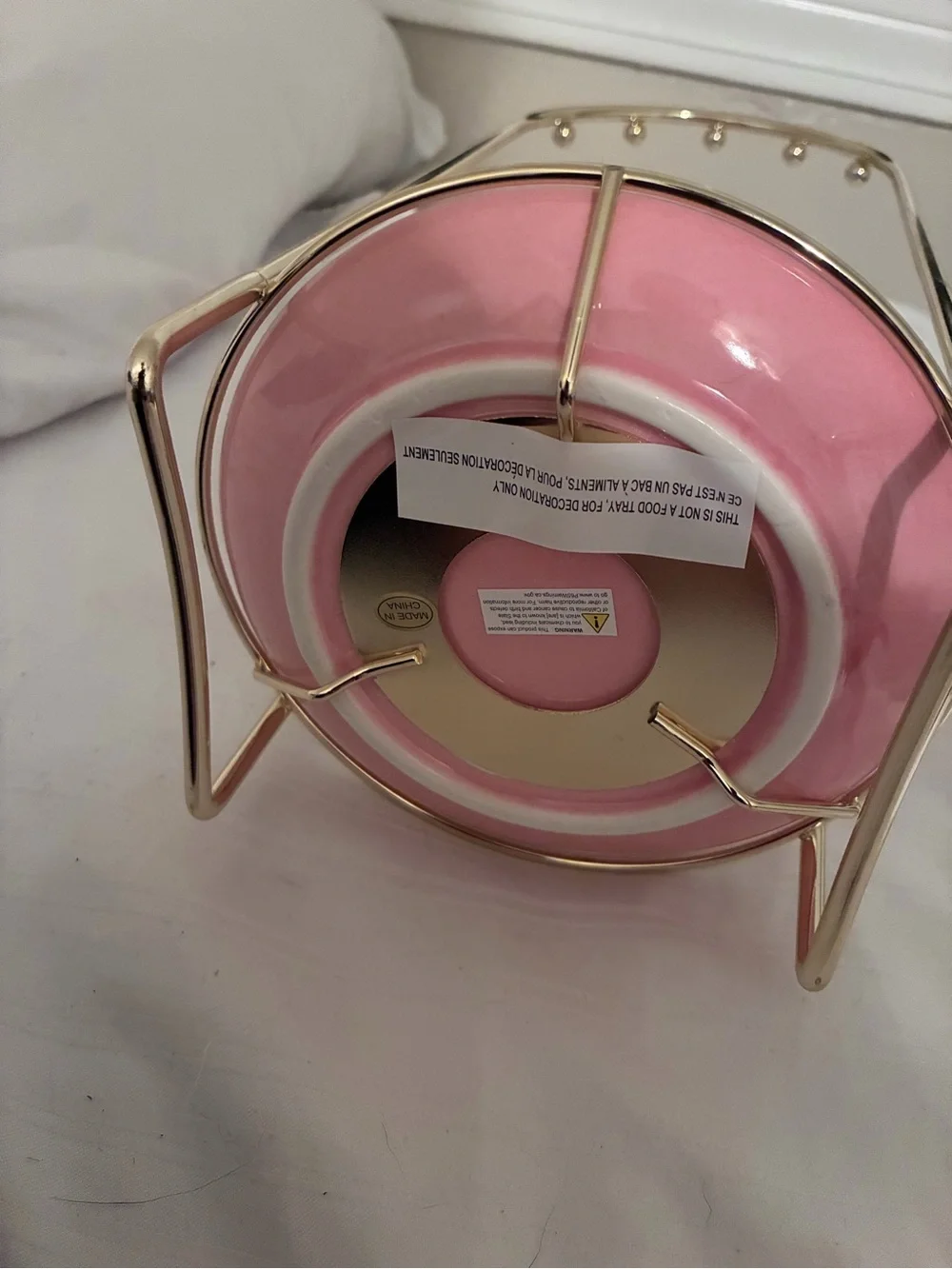 Jewelry Headband Display Rack Gold Metal